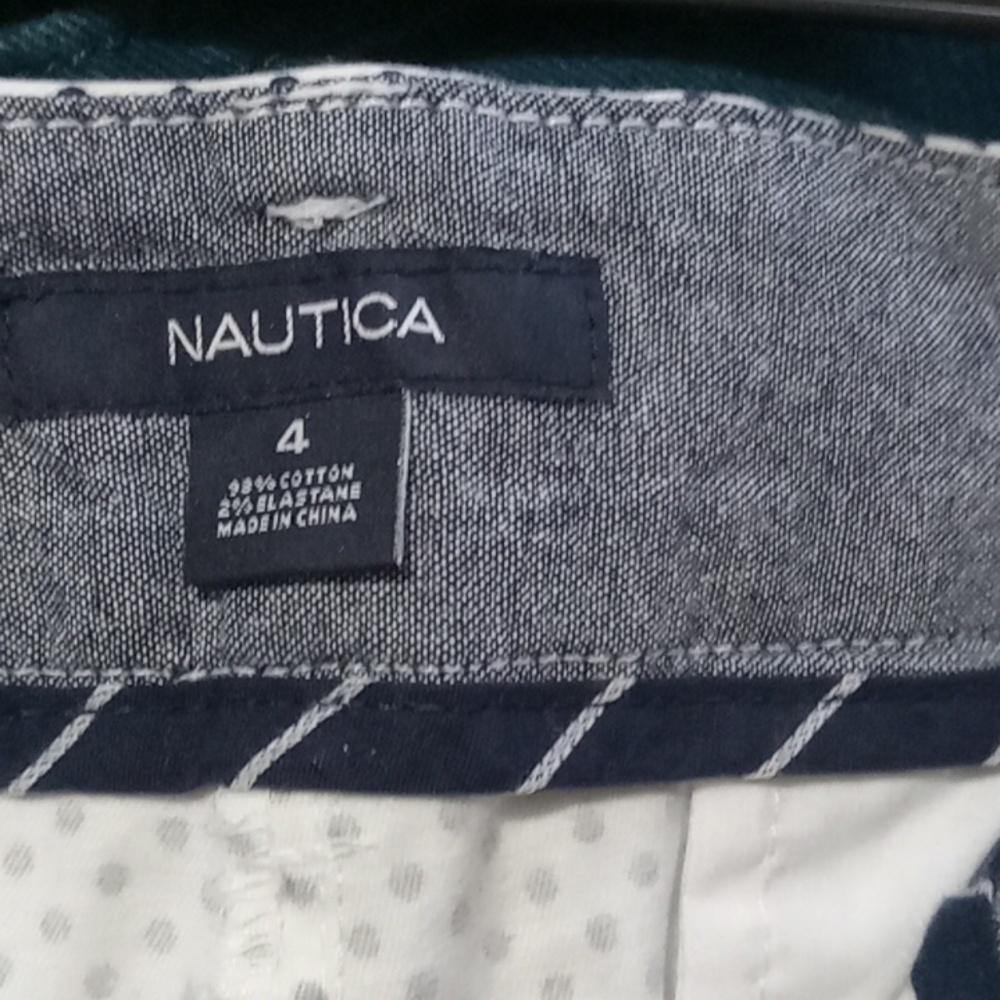 GUC Nautica shorts white with black polka-dot size 4 - Picture 4 of 4